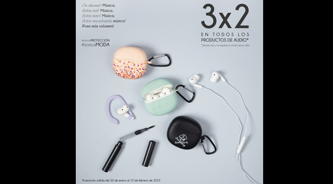 3×2 en todos los productos de audio